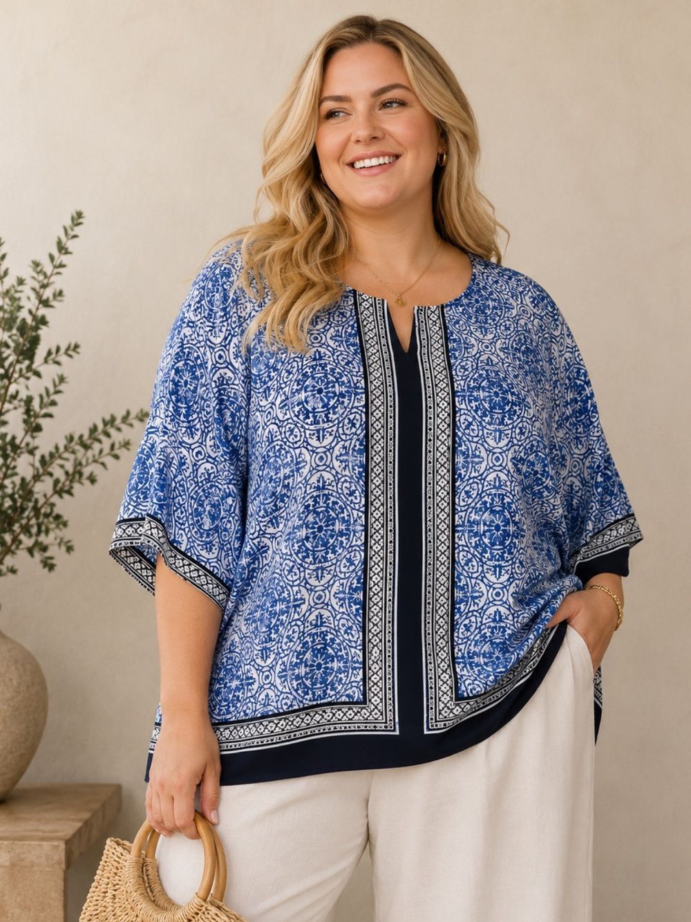 🎉5 for $45🎉 Croft & Barrow top blouse shirt size 3X